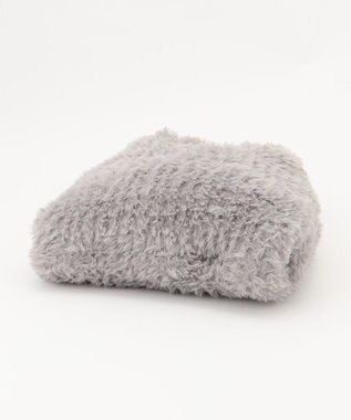 ANY SIS フワモコフェイクファー バッグ ライトグレー