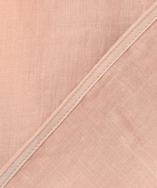 自由区 L 【カタログ掲載・接触冷感・洗える】ラミーローンクロップド丈 ブラウス クラウドローズ