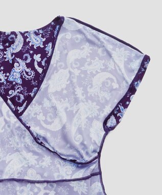 San-ai Resort（三愛水着楽園） スリーブドレス３点セット　9M・11L　【Coral veil（コーラルヴェール）】 ネイビー