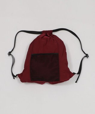 WEGO 【ユニセックス着用ITEM】ポケットデザインナップサック ワイン
