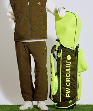 PW CIRCULUS 【25秋冬 新色追加！】【UNISEX】デタッチャブル キャディバッグ シューズケース・ランドリーケース付  ゴルフ カーキ系