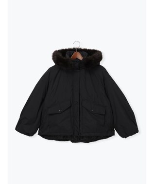 Te chichi 【宮本茉由着用】フードショートダウンジャケット ブラック