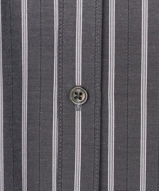 J.PRESS LADIES S TC ハイカウントストライプ シャツ ワンピース チャコールストライプ系