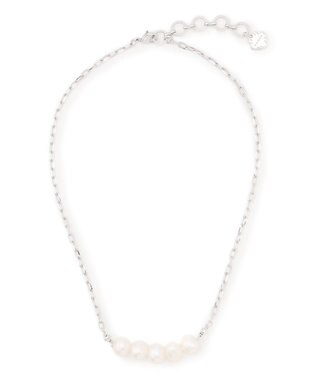 TOCCA LINE PEARL NECKLACE 淡水パールネックレス シルバー系