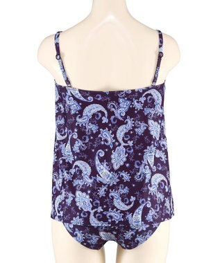 San-ai Resort（三愛水着楽園） スリーブドレス３点セット　9M・11L　【Coral veil（コーラルヴェール）】 ネイビー