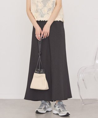 AMERICAN HOLIC リネンライクマーメイドスカート Black