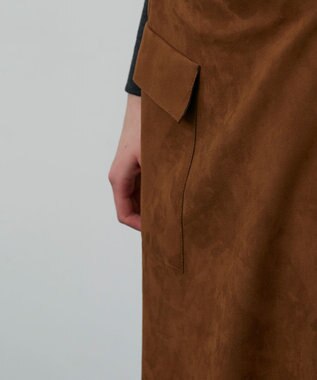 BEIGE， DANTON / フェイクスエードスカート Camel