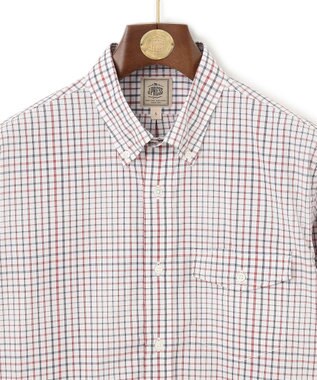 J.PRESS MEN ポプリンマルチチェック ボタンダウンシャツ ワイン系3