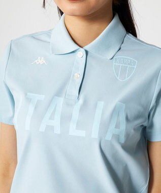 FILA GOLF／marie claire 【Kappa】半袖ポロシャツ ブルー