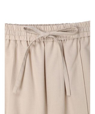 Green Parks 綿麻混イージーワイドパンツ Light Beige