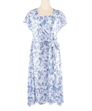 San-ai Resort（三愛水着楽園） スリーブドレス３点セット　9M・11L　【Coral veil（コーラルヴェール）】 ブルー