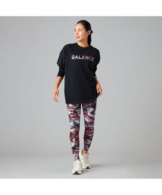 Chacott Chacott BALANCE HandsomeCotton ロゴTシャツ ブラック