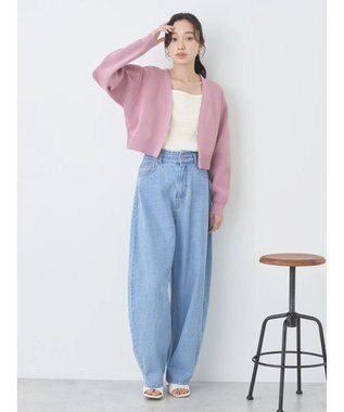 earth music&ecology バックリボンボレロ Pink