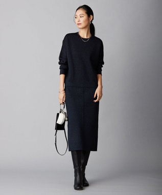 ICB 【洗える】 シャイニースムース プルオーバー ネイビー系