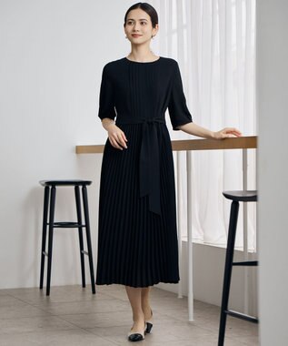 自由区 S シフォンプリーツ ワンピース