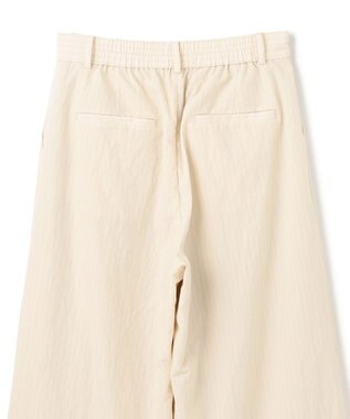 UNFILO L シアーワイドパンツ ベージュストライプ