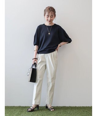 AMERICAN HOLIC ドルマンハイゲージニットプルオーバー Navy