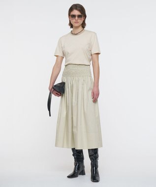 JOSEPH 【洗える】コットンサティーン　スカート Affogato