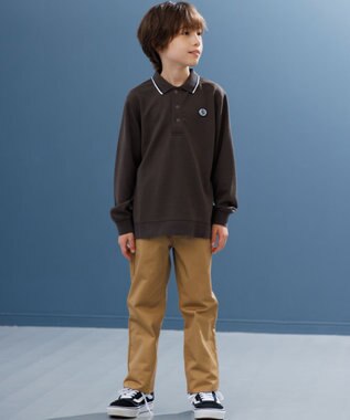 J.PRESS KIDS 【100-130cm】ツイル フルレングスパンツ ベージュ系