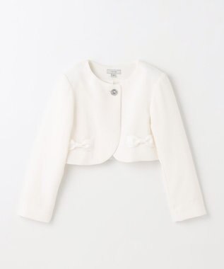 ANY KIDS 【2点セット】ジャケット＋シフォンプリーツワンピース サックスブルー