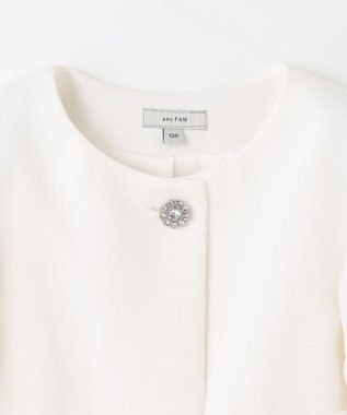 ANY KIDS 【2点セット】ジャケット＋シフォンプリーツワンピース サックスブルー