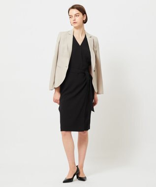 BEIGE， 【WEB＆一部店舗限定・L-size】CINDY / ラップドレス Black × Black