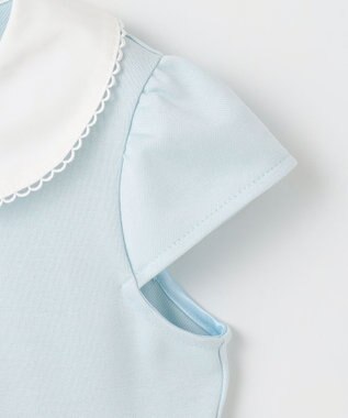 ANY KIDS 【2点セット】ジャケット＋シフォンプリーツワンピース サックスブルー