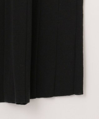 自由区 【洗える】ハイツイストコットンアセテート ニットワンピース ネイビー系