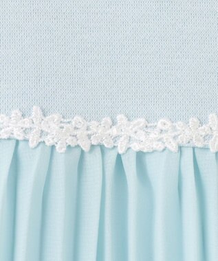 ANY KIDS 【2点セット】ジャケット＋シフォンプリーツワンピース サックスブルー