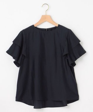 組曲 カールマイヤーフリル ブラウス ネイビー系