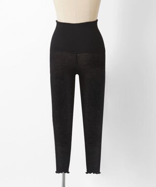 TOQUE 〈大草直子さんアドバイザー〉針抜きスムス9分丈レギンス ブラック