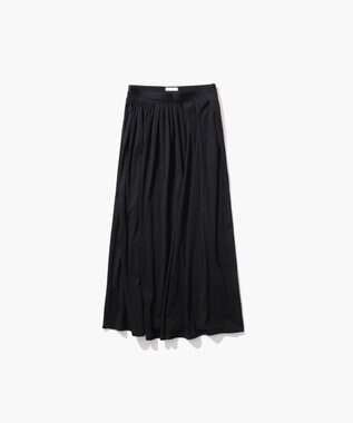 ATON SUVIN FRISE | ドレープスカート BLACK