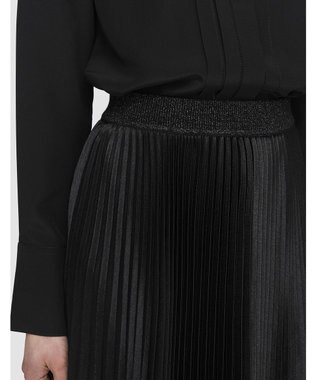 JOSEPH プレーテッドウールルレックス　プリーツスカート Black
