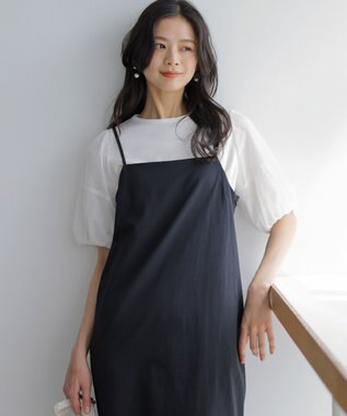 組曲 S 【WEB限定】コットンポンチ チュールコンビ カットソー