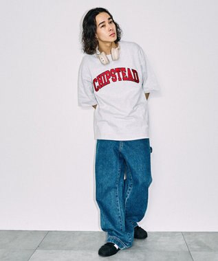 WEGO カレッジロゴBIGT（S） ライトグレー