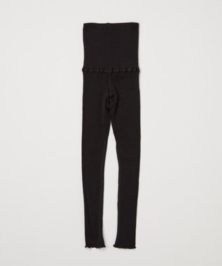 TOQUE 〈大草直子さんアドバイザー〉針抜きスムス9分丈レギンス ブラック