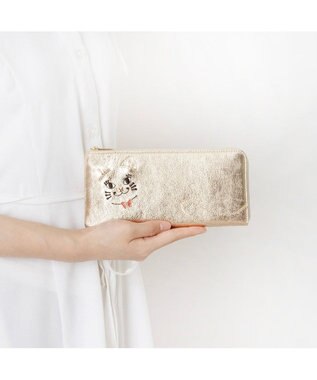 ANNA SUI TITIソフト 薄マチ長財布 ゴールド