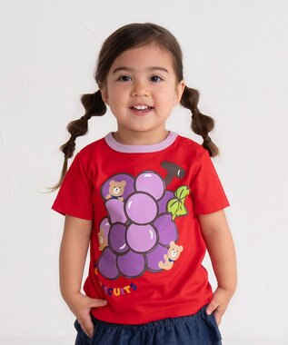 MIKI HOUSE HOT BISCUITS 【80-120cm】 フルーツモチーフ 半袖Tシャツ