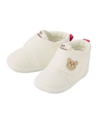 MIKI HOUSE HOT BISCUITS 【10.5-12.5cm】 ソフトメッシュ プレシューズ 白