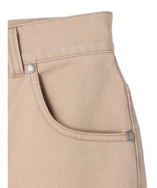 earth music&ecology コットンツイルバギーパンツ Beige