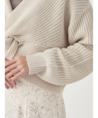 earth music&ecology ツイストデザインニット Ivory