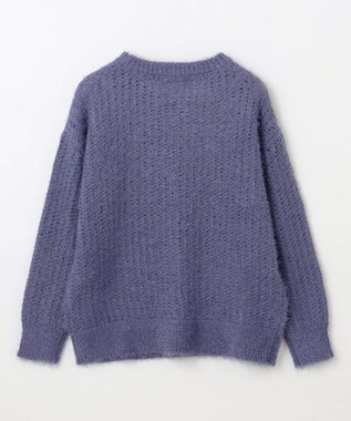 ANY 【洗濯機可】フェザーメッシュニット ロイヤル