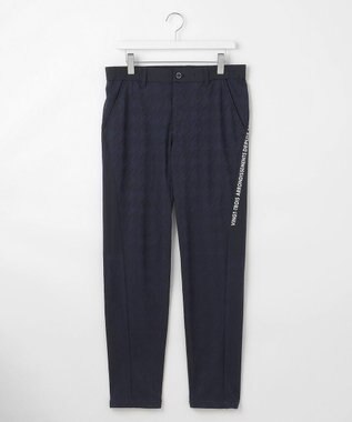 23区GOLF 【MEN】【UVカット】千鳥ジャカードパンツ ネイビー系