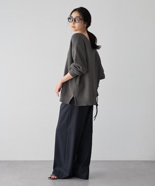 YECCA VECCA メタルホックワイドパンツ Black