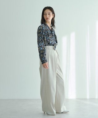 YECCA VECCA メタルホックワイドパンツ Light Beige