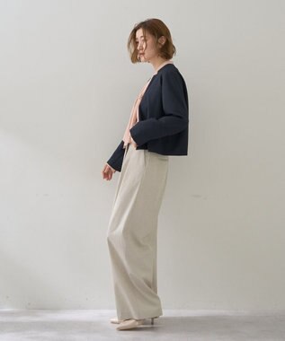 YECCA VECCA メタルホックワイドパンツ Light Beige