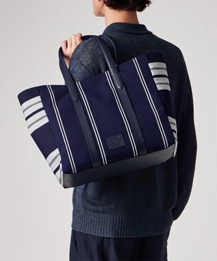 Paul Smith ウーブンストライプ トートバッグ ネイビー