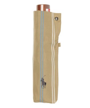 MOONBAT POLO RALPH LAUREN(ポロ ラルフローレン) 折りたたみ傘 ストライプ／日本製 ベージュ