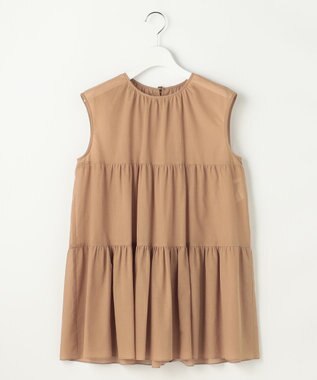 自由区 S ノースリーブコットン ブラウス