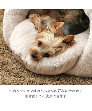 PET PARADISE ペットパラダイス 遠赤外線 ドーム型 寝袋 《アランボア柄》 レッド